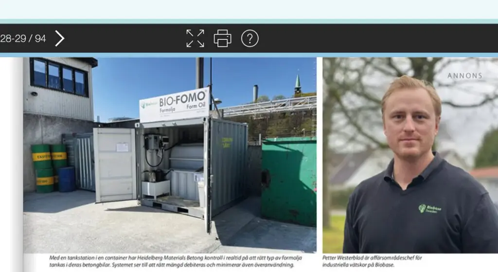 Tankstation i en container